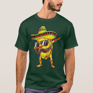 Dabbing Taco Cinco De Mayo Boys Manar Mexican Food T Shirt