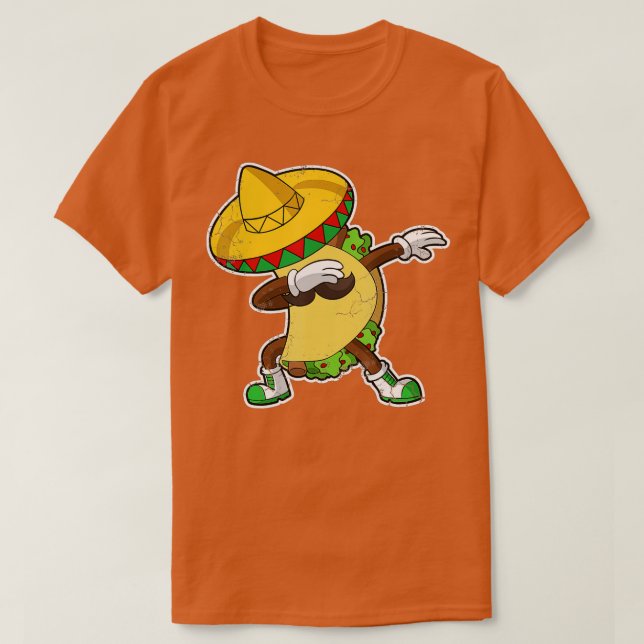 Dabbing Taco Cinco De Mayo Mexiko Latino Mexican F T Shirt (Design framsida)