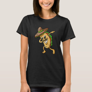 Dabbing Taco Funny Boys Girls Manar Kvinnor i Mexi T Shirt