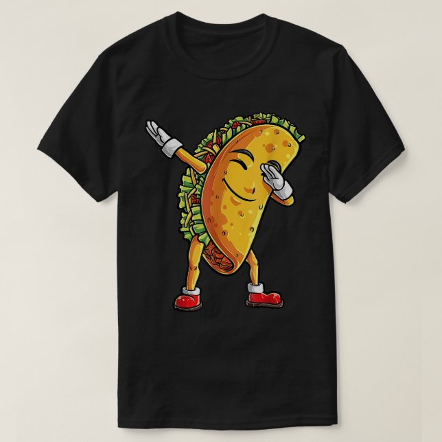 Dabbing Taco Funny Boys Manar Mexican Food Dab T Shirt (Design framsida)