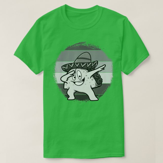 Dabbing Taco Funny Mexican För manar Women Cinco d T Shirt (Design framsida)