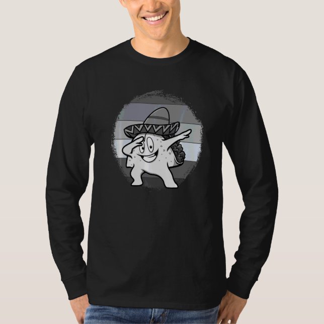 Dabbing Taco Funny Mexican För manar Women Cinco D T Shirt (Framsida)