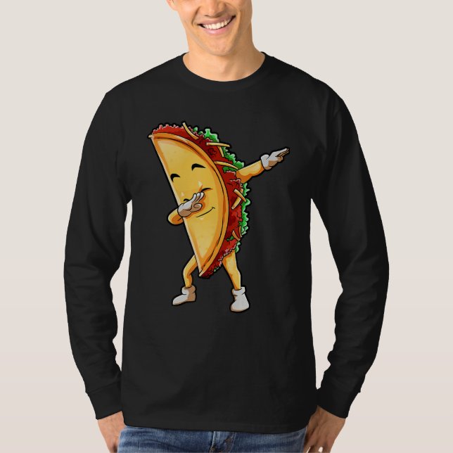 Dabbing Taco Ideas Cinco de Mayo Mexican for Famil T Shirt (Framsida)