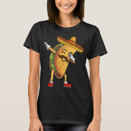 Dabbing Taco Sombrero Funny Mexican Food Fiesta T Shirt