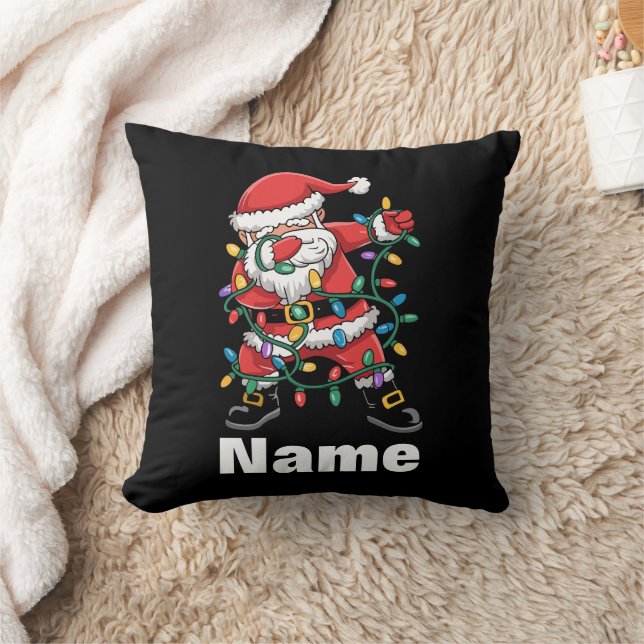 Dabbing Tomte Roligt Personligt Julpresent Kudde (Filt)