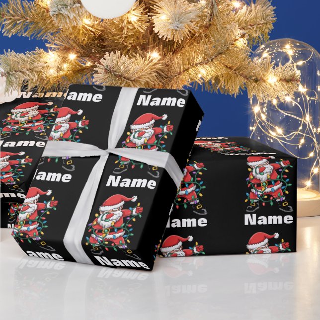 Dabbing Tomte Roligt Personligt Julpresent Presentpapper (Helgdagar)