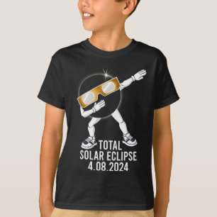 Dabbing Total Solar Eclipse 04.08.2024 Roligt Dab T Shirt