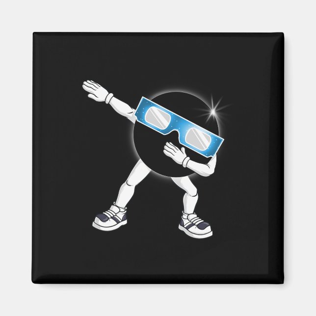 Dabbing Total Solar Eclipse 2024 Totality Dab Boys Magnet (Framsidan)