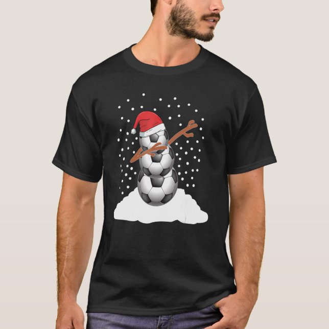 Dabbing Trough, Snö, sotarball Snögubbe för SA T Shirt (Framsida)