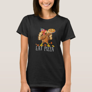 Dabbing Turkey Eat Pizza Vuxen Vegan Kids Thanksg T Shirt