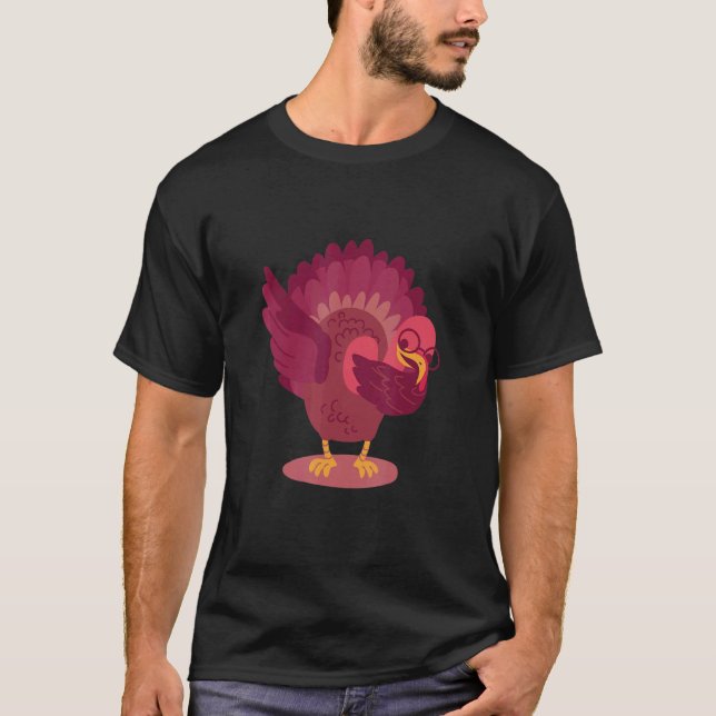 Dabbing Turkey Thanksgiving Day Boys Girls  Dab 20 T Shirt (Framsida)