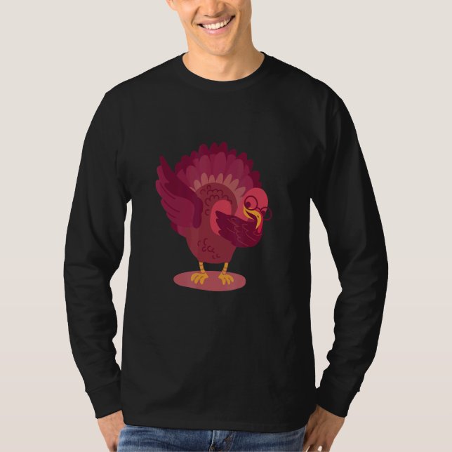Dabbing Turkey Thanksgiving Day Boys Girls  Dab 20 T Shirt (Framsida)
