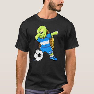 Dabbing Turtle Honduras Soccer Fläkt Jersey Hondur T Shirt