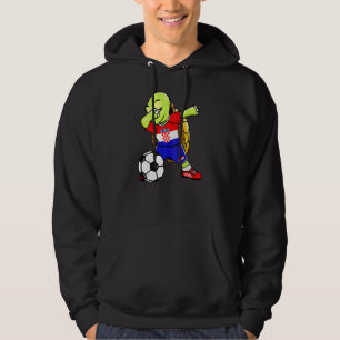 Dabbing Turtle Kroatien Ocer Fläkt Jersey Kroatisk Hoodie