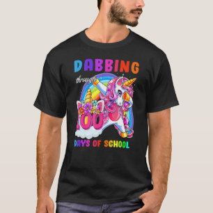 Dabbing under 100 dagar av skoldabbing Unicorn T Shirt