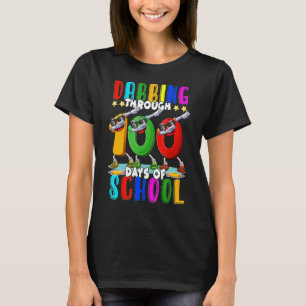 Dabbing under 100 dagar i skolan 100 dagar i skola t shirt
