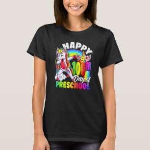 Dabbing Unicorn 100 Day of School Cute Preschool T Shirt