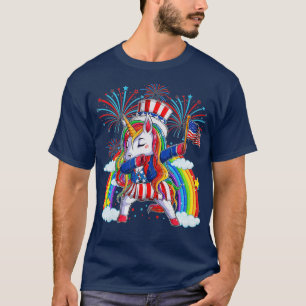 Dabbing Unicorn 4:e juli 2004 T Shirt