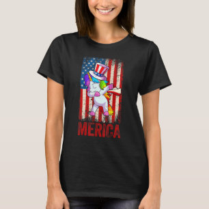 Dabbing Unicorn 4:e juli 2007 T Shirt