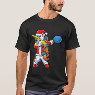Dabbing Unicorn Älskare Dab jul Cute Disk Golf T Shirt