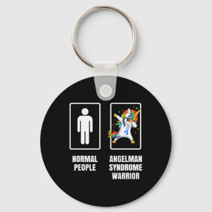 Dabbing Unicorn Angelman Syndrome Warrior Survivor Nyckelring