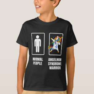 Dabbing Unicorn Angelman Syndrome Warrior Survivor T Shirt