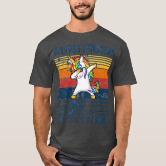 Dabbing Unicorn Aunticorn Roligt Gift T Shirt