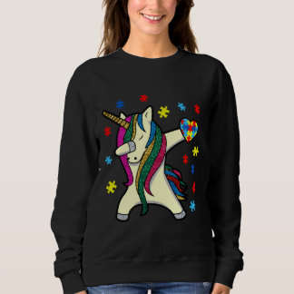Dabbing Unicorn Autism Awareness Awareness Month E T Shirt