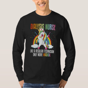 Dabbing Unicorn Dab Dialys sjuksköterska som en va T Shirt
