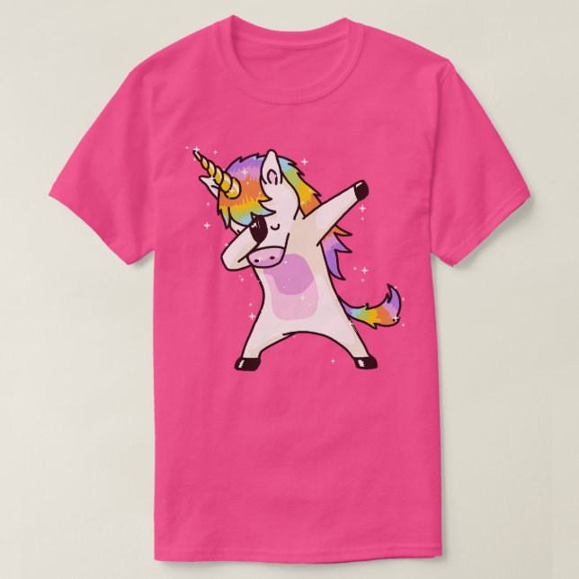 Dabbing Unicorn Dab Hip hop Funny Magic T Shirt (Design framsida)