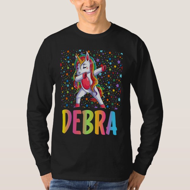 Dabbing Unicorn Debra T Shirt (Framsida)