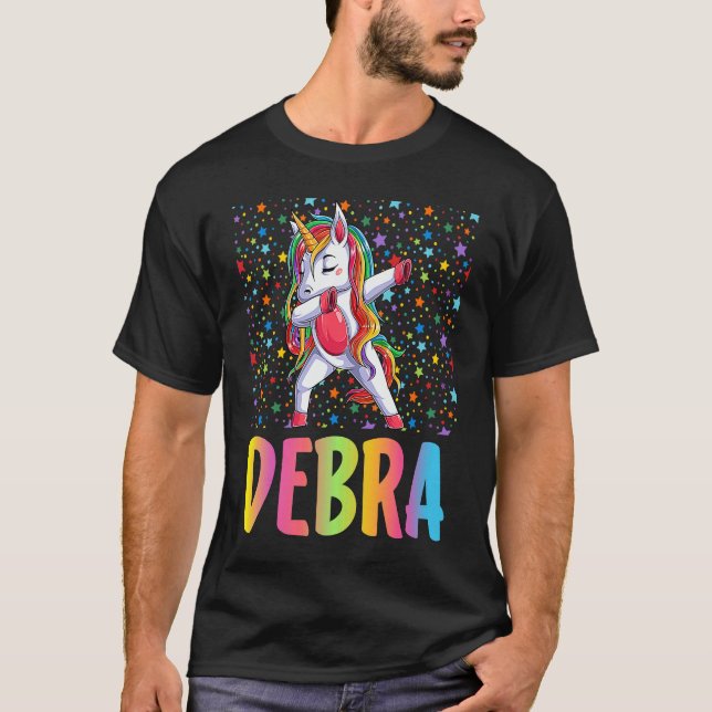 Dabbing Unicorn Debra T Shirt (Framsida)