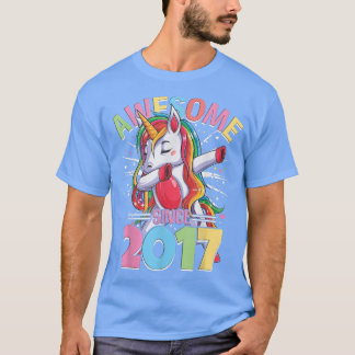 Dabbing Unicorn fantastisk sedan 2017 T Shirt