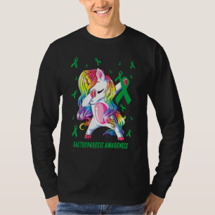 Dabbing Unicorn Gastroperesis Awareness Warrior T Shirt
