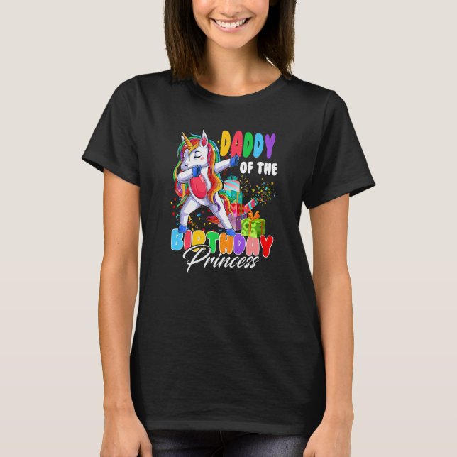 Dabbing Unicorn Gir T Shirt (Framsida)