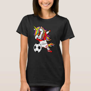Dabbing Unicorn Indonesia Football indonesisk FLA T Shirt