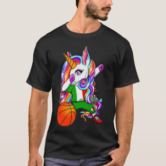 Dabbing Unicorn Italien Basketball Fläkt Jersey It T Shirt