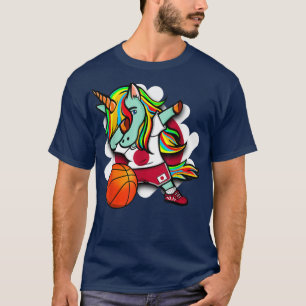 Dabbing Unicorn Japan Basketball Fläkt Jersey Japa T Shirt
