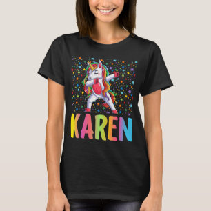 Dabbing Unicorn Karen T Shirt