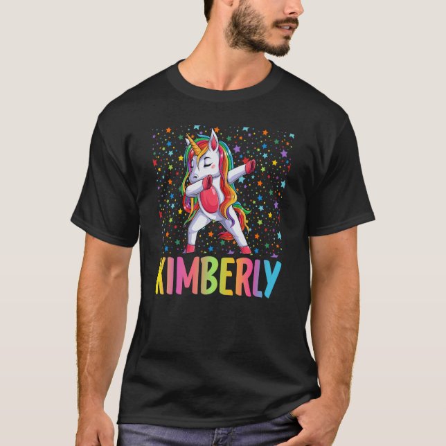 Dabbing Unicorn Kimberly T Shirt (Framsida)