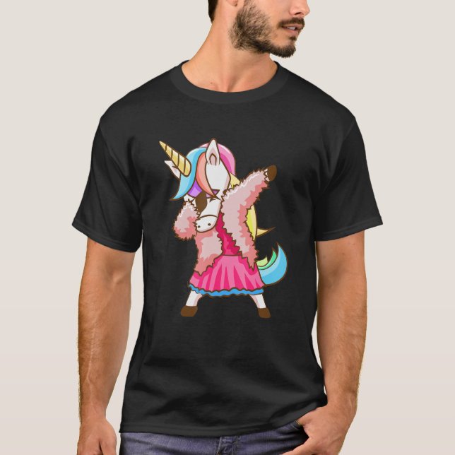 Dabbing Unicorn Magic Dab Dancing_21 T Shirt (Framsida)
