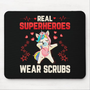Dabbing Unicorn Nurse Wearing Facemask Real Musmatta