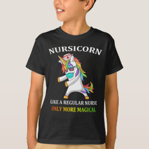Dabbing Unicorn Nursicorn Funny Nurse Gift T Shirt