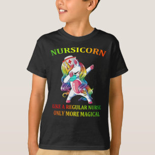 Dabbing Unicorn Nursicorn Funny Nurse T Shirt