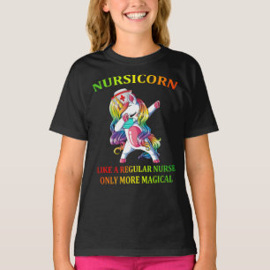 Dabbing Unicorn Nursicorn Funny Nurse T Shirt