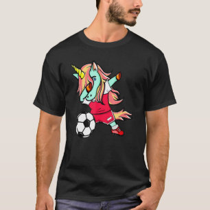 Dabbing Unicorn Poland Football Poland Flagga Socc T Shirt