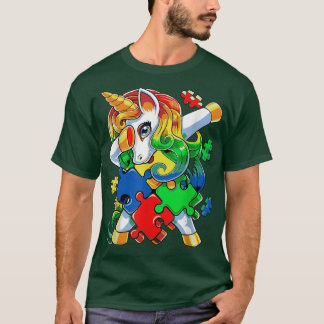 Dabbing Unicorn Puzzle Biet Autism Awareness Cute T Shirt