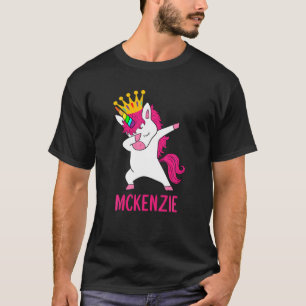 Dabbing Unicorn Queen Personlig MCKENZIE T Shirt