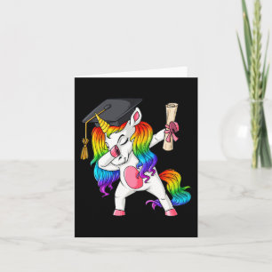 Dabbing Unicorn School Studenten Dab Girls Kids T Kort