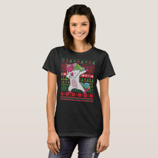 Dabbing Unicorn Ugly jul T-shirt
